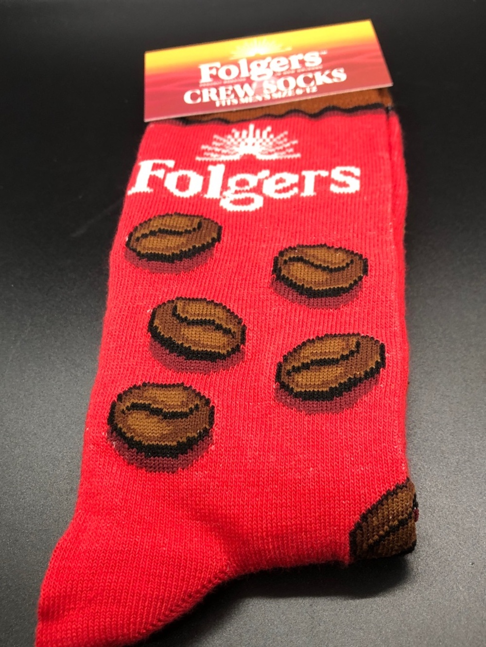 Men’s Folgers Crew Socks Size 6-12